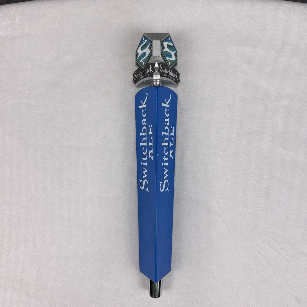 Switchback Ale Beer Tap Handle Switchback Brewing Co Vermont Blue 12.5 Inch